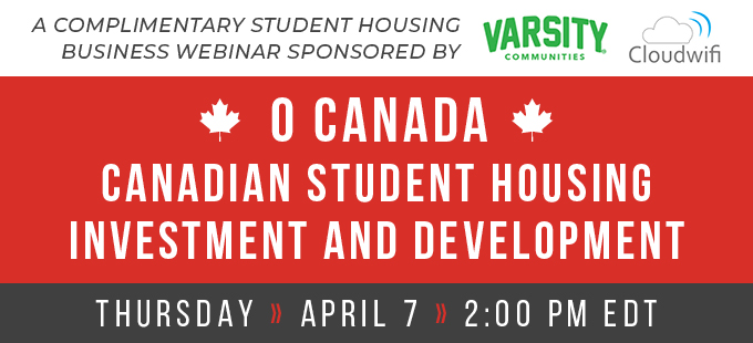 Webinar: Canadian Student Housing Investment and Development